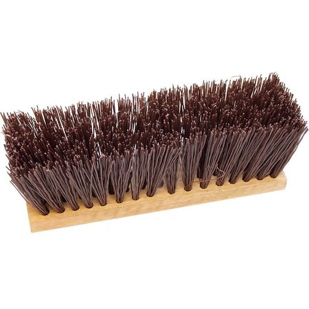 THE BRUSH MAN 16” Street Broom, Brown Poly Fill, 6PK ST9165